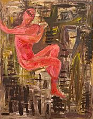 "Figur på tweed-stof" (Figure on tweed fabric)