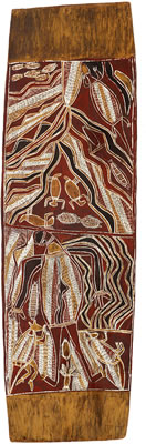 Untitled (Ancestral figure with Totemic Animals)