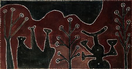 Untitled (Men's Ceremonial Ground, Springvale), 1984 by Paddy Jampin Tjamatji - Auction record, sale price, and art valuation. Compare with similar artists and explore comparable artworks.
