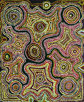 Lappi Lappi (Water Dreaming), 1986 by Mick Gill Tjakamarra - Auction record, sale price, and art valuation. Compare with similar artists and explore comparable artworks.