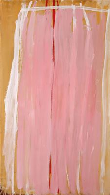 Pink, white line, yellow edge, red line middle 1970-73