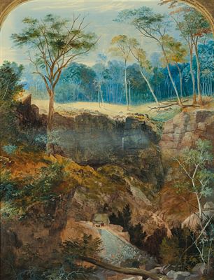 Deep Gully Mine, near Bendigo c.1857 by George Rowe - Auction record, sale price, and art valuation. Compare with similar artists and explore comparable artworks.