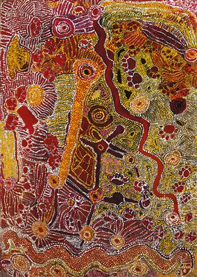 Dingo and Rainbow Snake Dreaming 1990