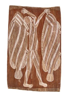 Spirit Figure and Saratoga Fish (Barr'mein)