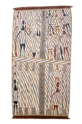 Clan Figures with Sacred Objects and Flying Fox Droppings
