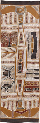 Djird, the Mighty Hunter by Narritjin Maymurru - Auction record, sale price, and art valuation. Compare with similar artists and explore comparable artworks.