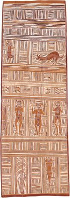 Djankawu and his Sisters, 1980s by Wandjuk Marika - Auction record, sale price, and art valuation. Compare with similar artists and explore comparable artworks.