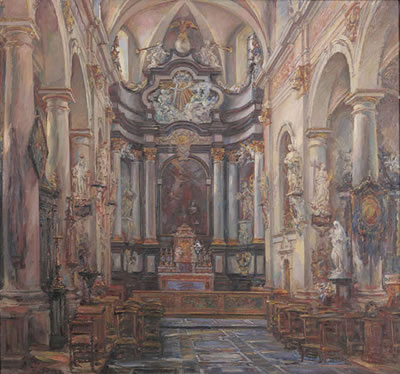 Church interior.