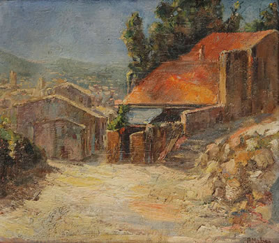 Mediterranean village view