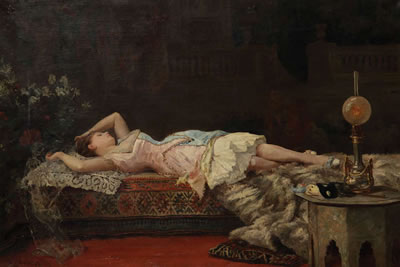 Sample artwork by Alberto Vianelli (1841 - 1927), known for landscape painting - View similar artists and auction records