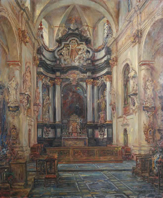 Beguinage church interior