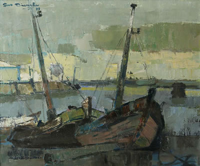 Sloop in the harbour by Gust Dierikx - Auction record, sale price, and art valuation. Compare with similar artists and explore comparable artworks.