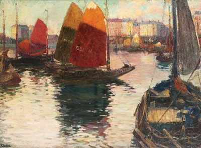 Bateaux de moules hollandais ammarés dans le port d'Anvers