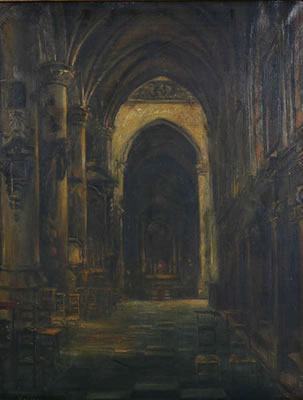 Intérieur d'église by Herman Jacobs - Auction record, sale price, and art valuation. Compare with similar artists and explore comparable artworks.