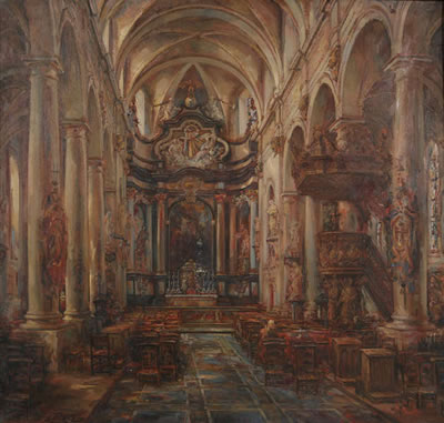 Intérieur de l'église du béguinage de Lierre. by Frans Ros - Auction record, sale price, and art valuation. Compare with similar artists and explore comparable artworks.