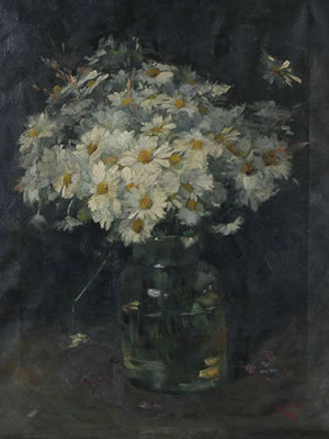Stilleven met margrieten
