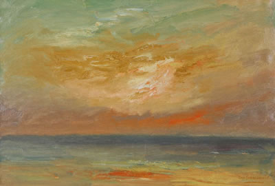 Marine at sunset