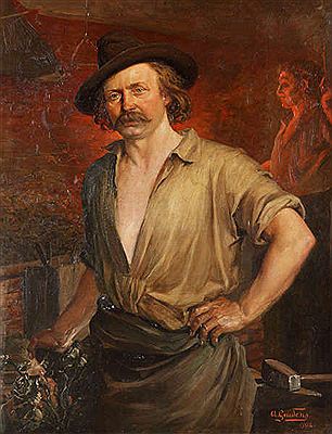 Portret van Lode Van Boeckel.