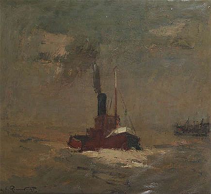 Sleepboot op de Schelde