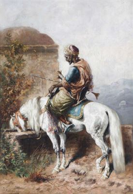 Sample artwork by Gustave Colsoulle (1843 - 1895), known for painting and sculpture - View similar artists and auction records