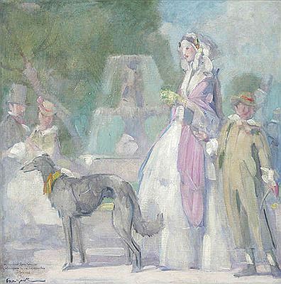 Parkgezicht met dame en windhond by Ferdinand Fargeot - Auction record, sale price, and art valuation. Compare with similar artists and explore comparable artworks.