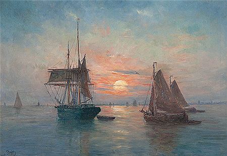 `Rustige zomeravond op de Schelde`