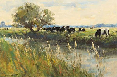 Cattle by the Waveney, Bungay, Suffolk
