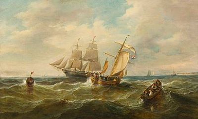 Sample artwork by John Moore of Ipswich (1820 - 1902), known for seascape - View similar artists and auction records