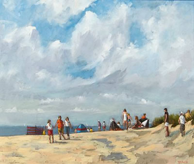 Dunes at Holkham Bay by John Rohda - Auction record, sale price, and art valuation. Compare with similar artists and explore comparable artworks.