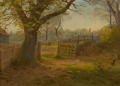 "The afternoon sun" by George Thomas Rope - Auction record, sale price, and art valuation. Compare with similar artists and explore comparable artworks.