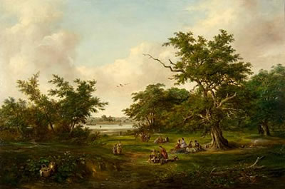 Sample artwork by Robert Burrows (1810 - 1883), known for figure and landscape painting, photography - View similar artists and auction records