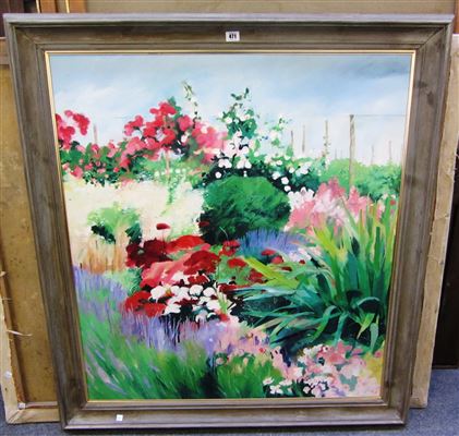 Landscape with flowers