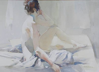 Figure in Sunlight by Robert Earle Wood - Auction record, sale price, and art valuation. Compare with similar artists and explore comparable artworks.