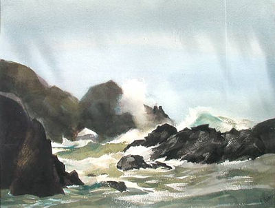 A Stormy Coast by Ralph Baker - Auction record, sale price, and art valuation. Compare with similar artists and explore comparable artworks.