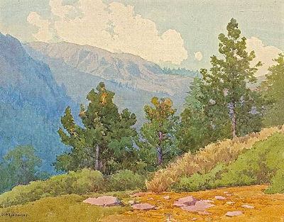 MOUNTAINS AT FALLEN LEAF, CALIFORNIA