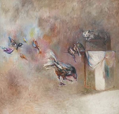 Birds and Cat, 1963 by Reginald Pollack - Auction record, sale price, and art valuation. Compare with similar artists and explore comparable artworks.