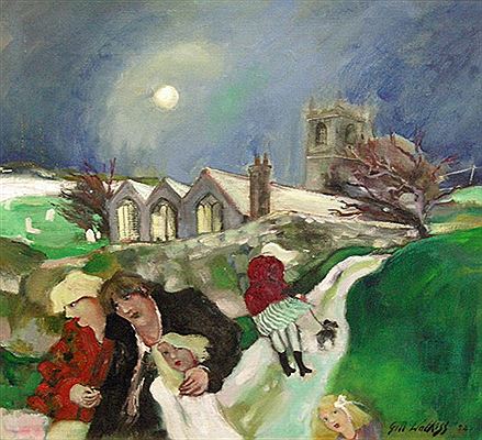 Evening at Lelant Church