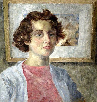 Portrait of Patricia Fishwick: Self Portrait 1950
