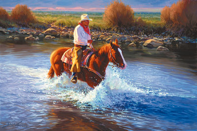 Where Rivers Flow West by Bruce Graham - Auction record, sale price, and art valuation. Compare with similar artists and explore comparable artworks.