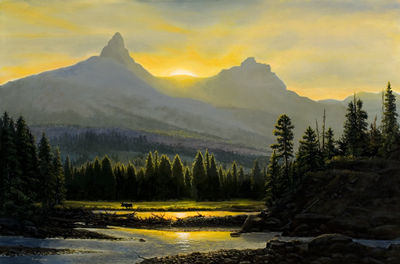 A Break in the Storm (Clarks Fork Valley, Wyo)