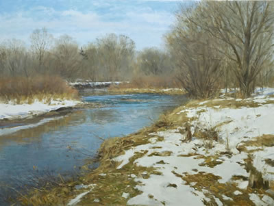 "A Spring Snow" by John Encinias - Auction record, sale price, and art valuation. Compare with similar artists and explore comparable artworks.
