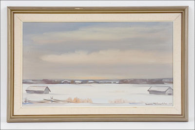 TALVI - VINTER by Tuomas Nelimarkka - Auction record, sale price, and art valuation. Compare with similar artists and explore comparable artworks.