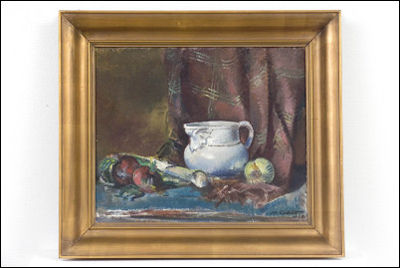KANNU-ASETELMA - STILLEBEN MED KANNA by Mikko Carlstedt - Auction record, sale price, and art valuation. Compare with similar artists and explore comparable artworks.