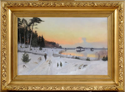 SUNSET IN WINTER