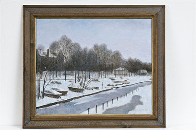 "KAISANIEMEN TALVEA - KAJSANIEMI VINTER by Olavi Hurmerinta - Auction record, sale price, and art valuation. Compare with similar artists and explore comparable artworks.