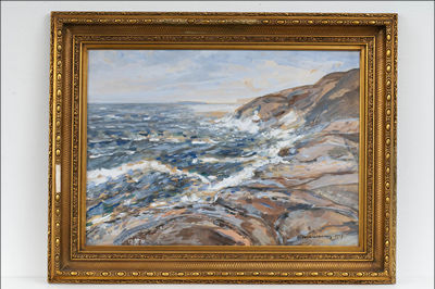 Sample artwork by Nils Wikberg (1907 - 1971), known for painting - View similar artists and auction records