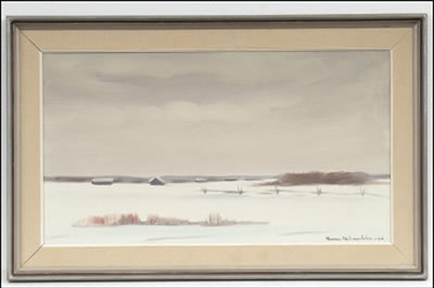 TALVINEN LAKEUS - VINTRIGA SLÄTTER by Tuomas Nelimarkka - Auction record, sale price, and art valuation. Compare with similar artists and explore comparable artworks.