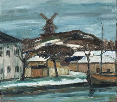 SAMPPALINNAN VANHA TUULIMYLLY by Einari Wehmas - Auction record, sale price, and art valuation. Compare with similar artists and explore comparable artworks.
