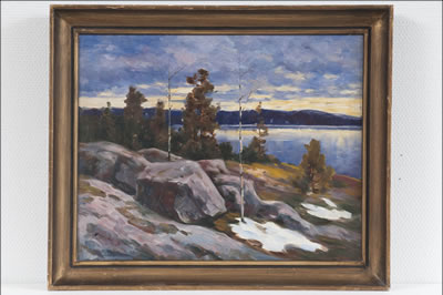 AURINGONLASKU YLI JÄRVEN - SOLNEDGÅNG ÖVER SJÖN