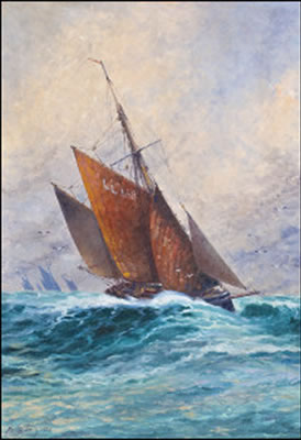 STORMY SEAS by Alfred Collin - Auction record, sale price, and art valuation. Compare with similar artists and explore comparable artworks.